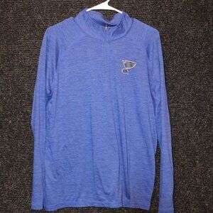 ST. LOUIS BLUES 1/4 ZIP IN EXCELLENT CONDITION